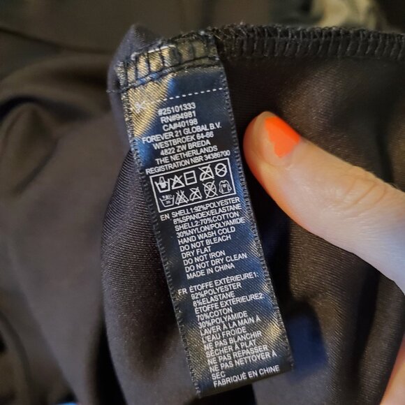 Forever 21 Y2K Tumblrcore Indie Black Fit and Flare Lace Mini Dress Size Small - Picture 5 of 10